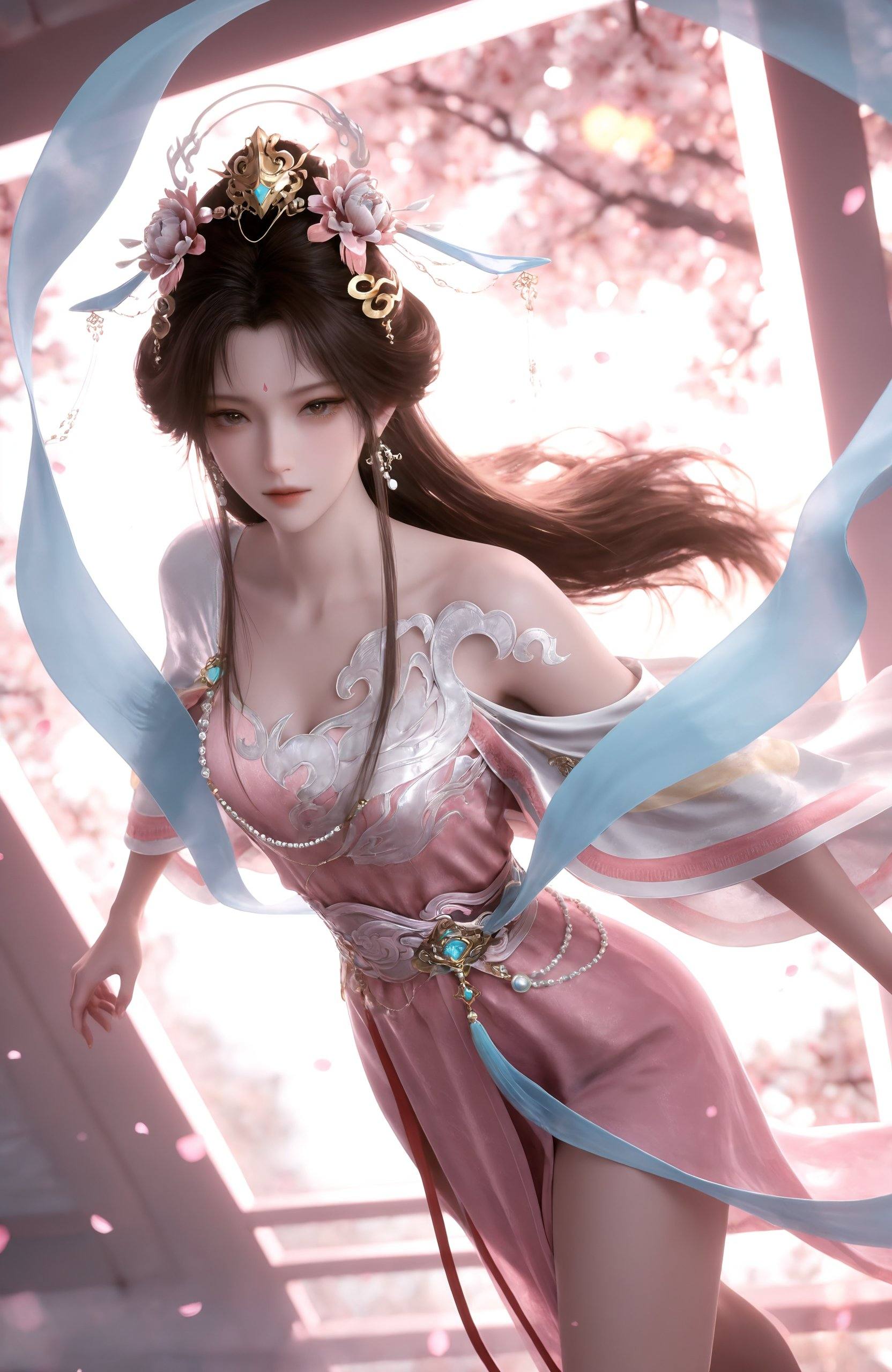 1girl,  long hair,  hair ornament by 天海TianHai on Tensor.Art