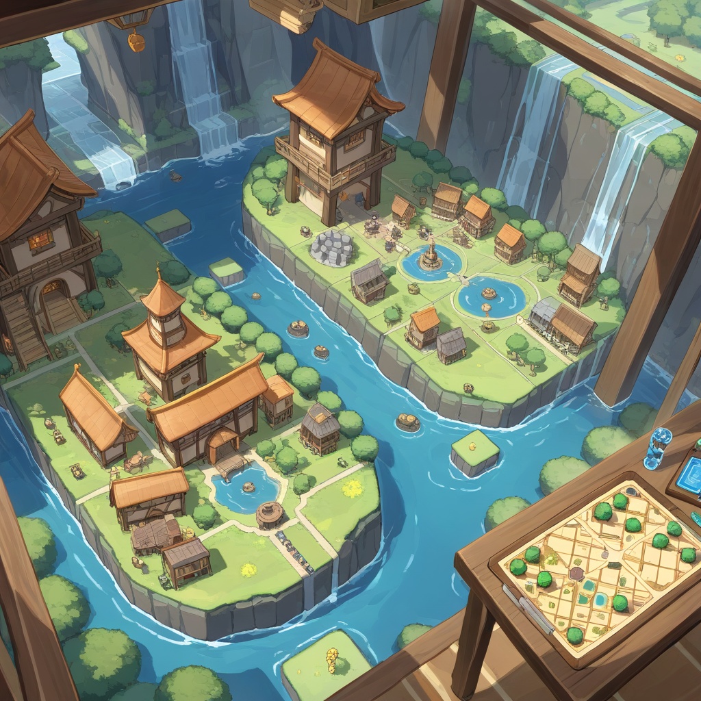 Strategy game style,  a0b,  scenery on Tensor.Art