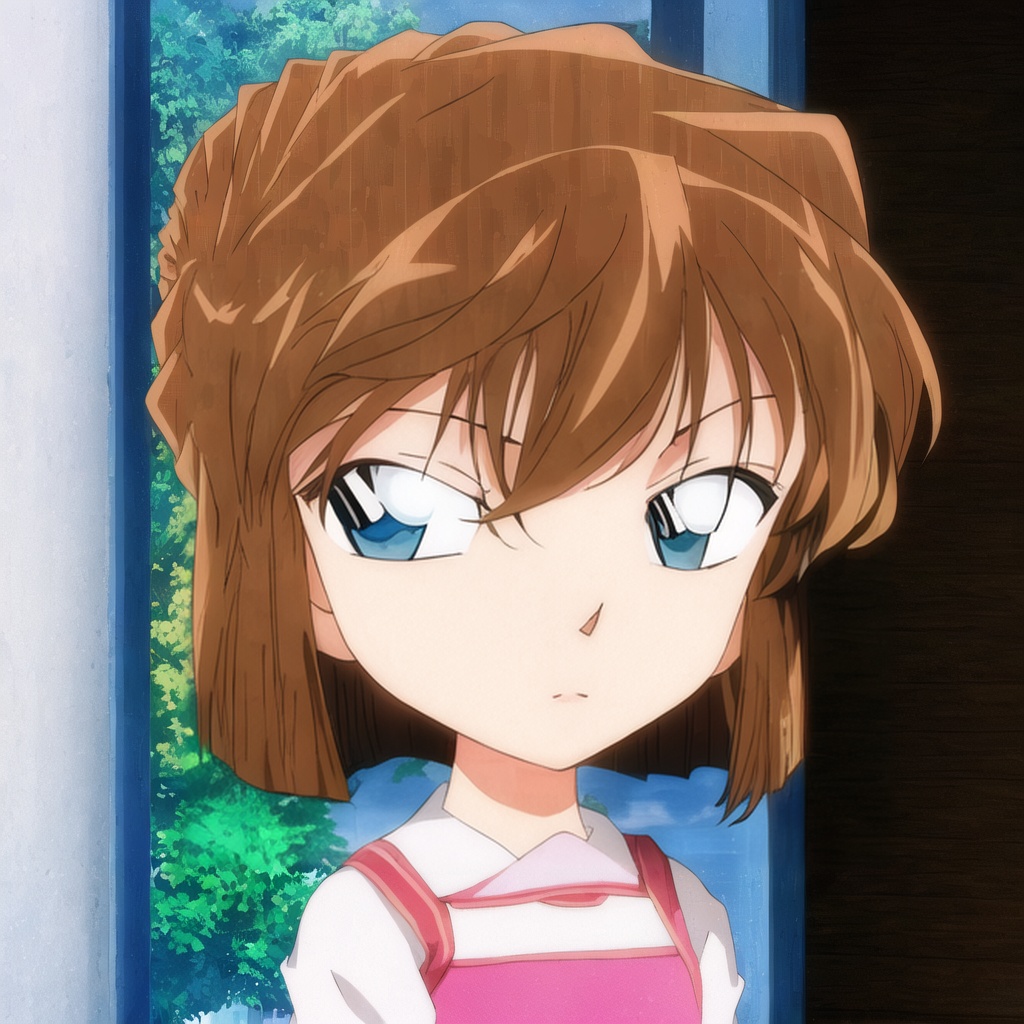 <lora:huiiyuanai0.56:1>,1girl,little_girl,underage,blue eyes,light brown hair,full_shot,head_tilt,