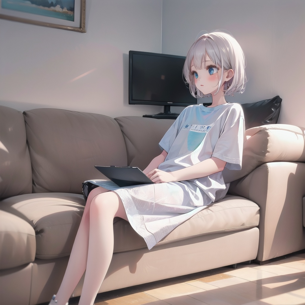 Sofa,1girl