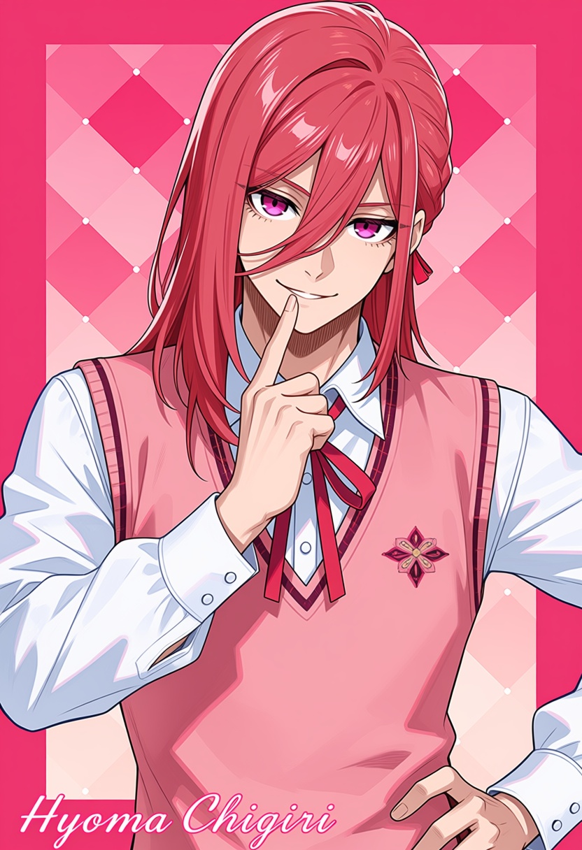 hyoma_chigiri,  1boy,  red hair on Tensor.Art