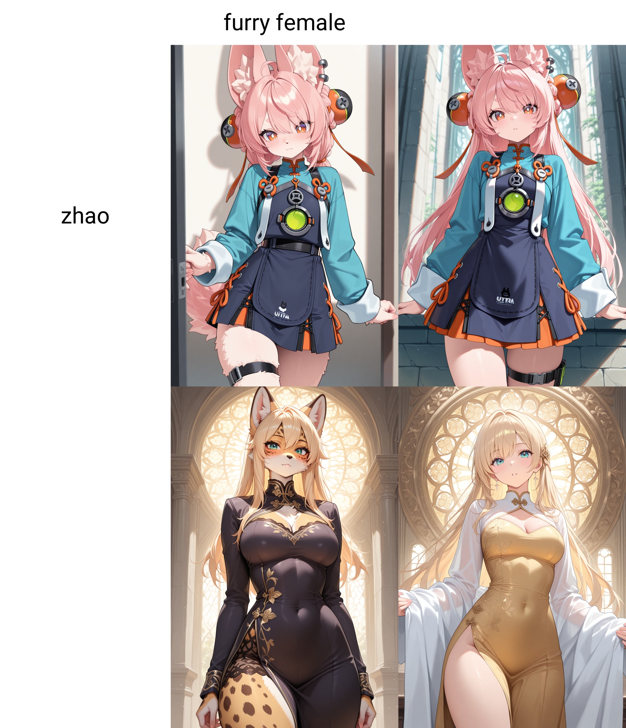 zhao,  1girl,  furry female on Tensor.Art