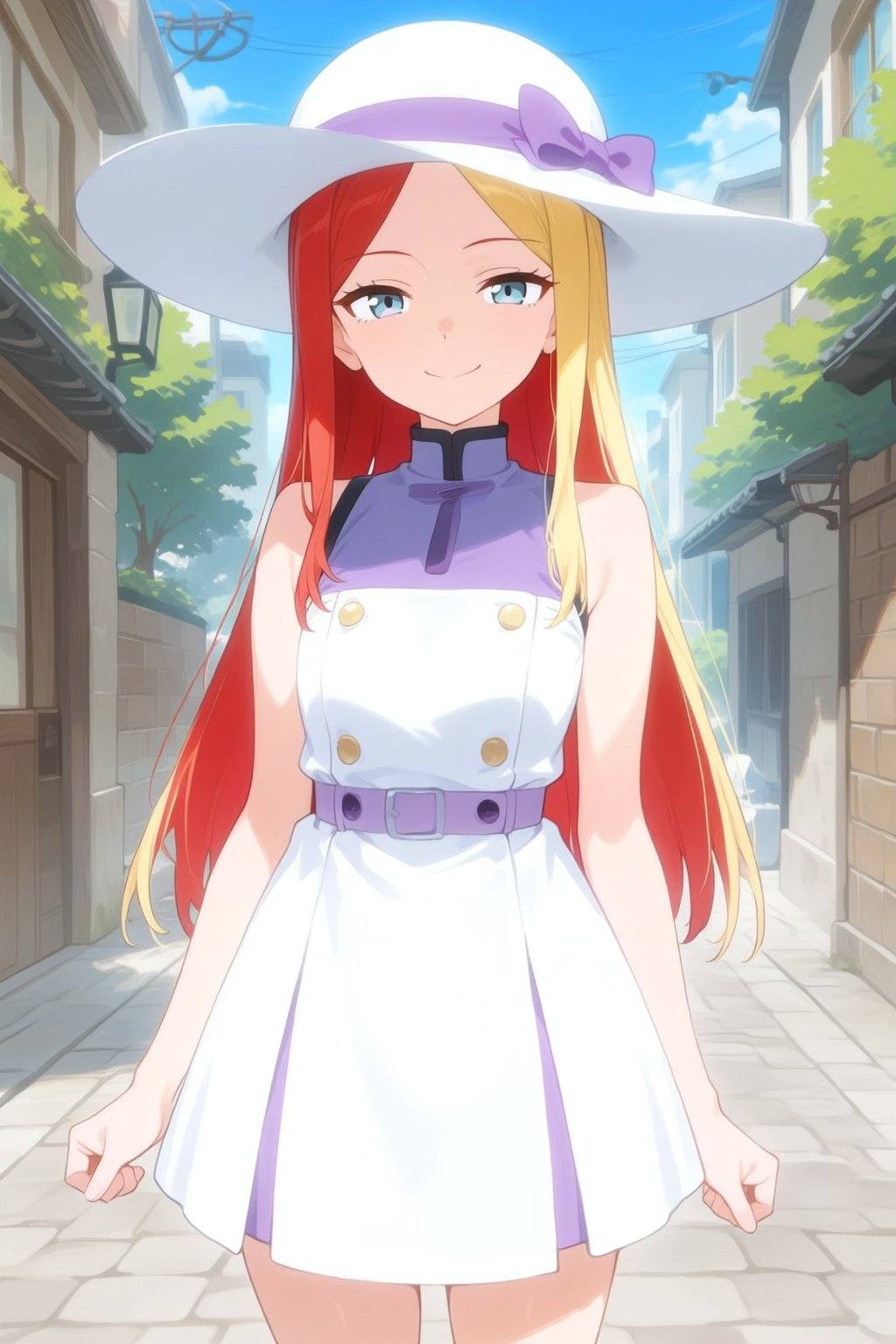 a young,  appearing to be in her late teens or early twenties,  a faint smile on Tensor.Art