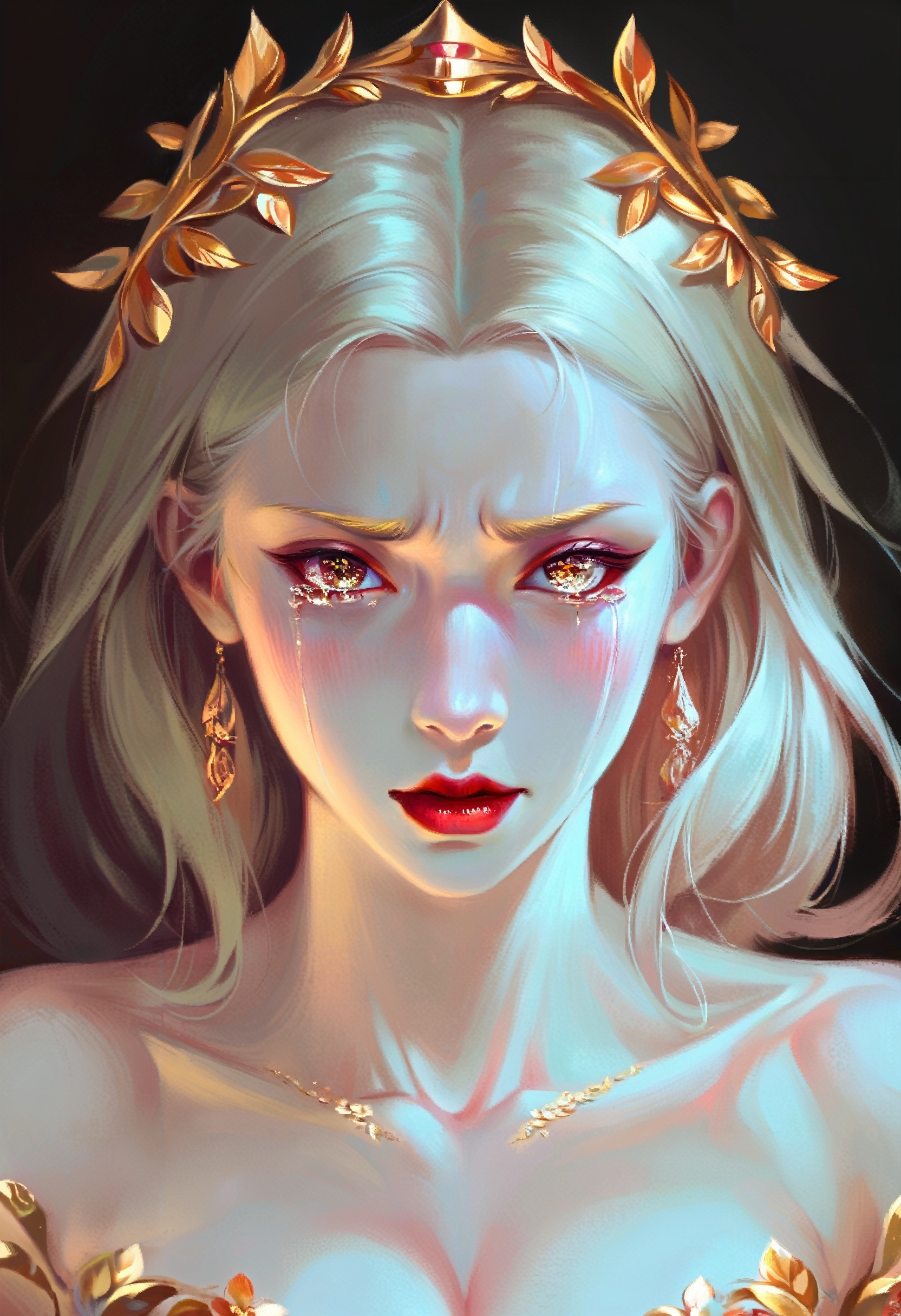 fantasy portrait,  digital art,  ethereal female subject on Tensor.Art