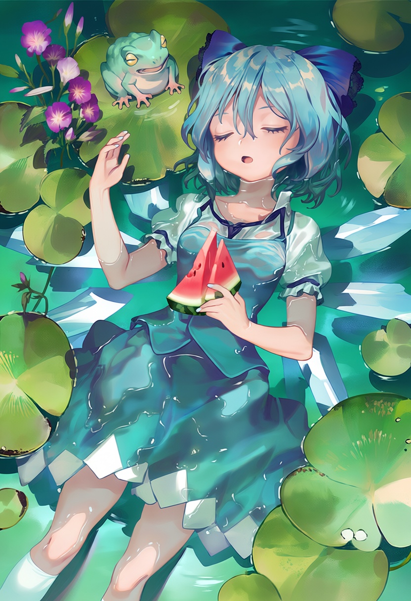 1girl,  cirno,  solo on Tensor.Art