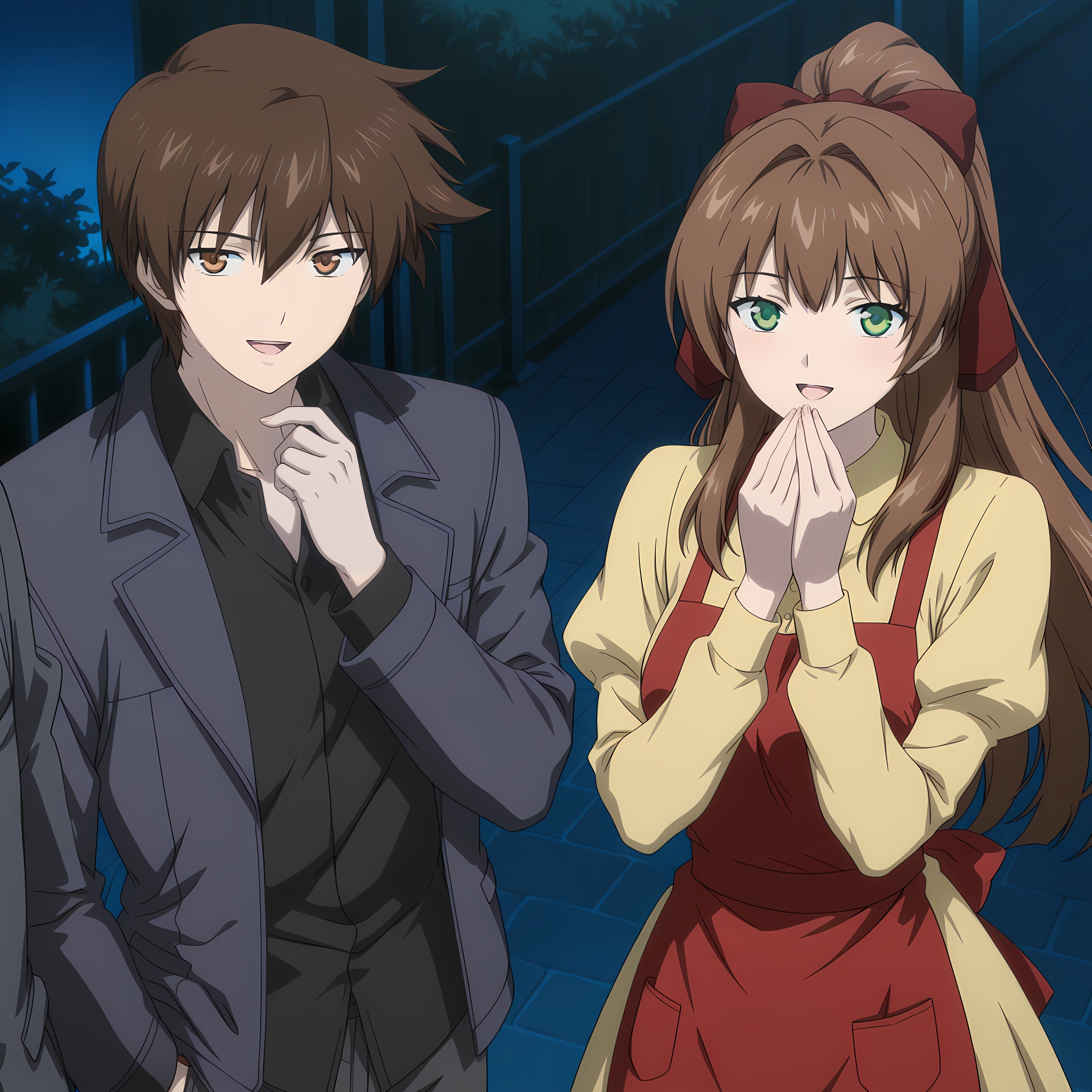 yagami_kazuma-kns,  1boy,  couple on Tensor.Art