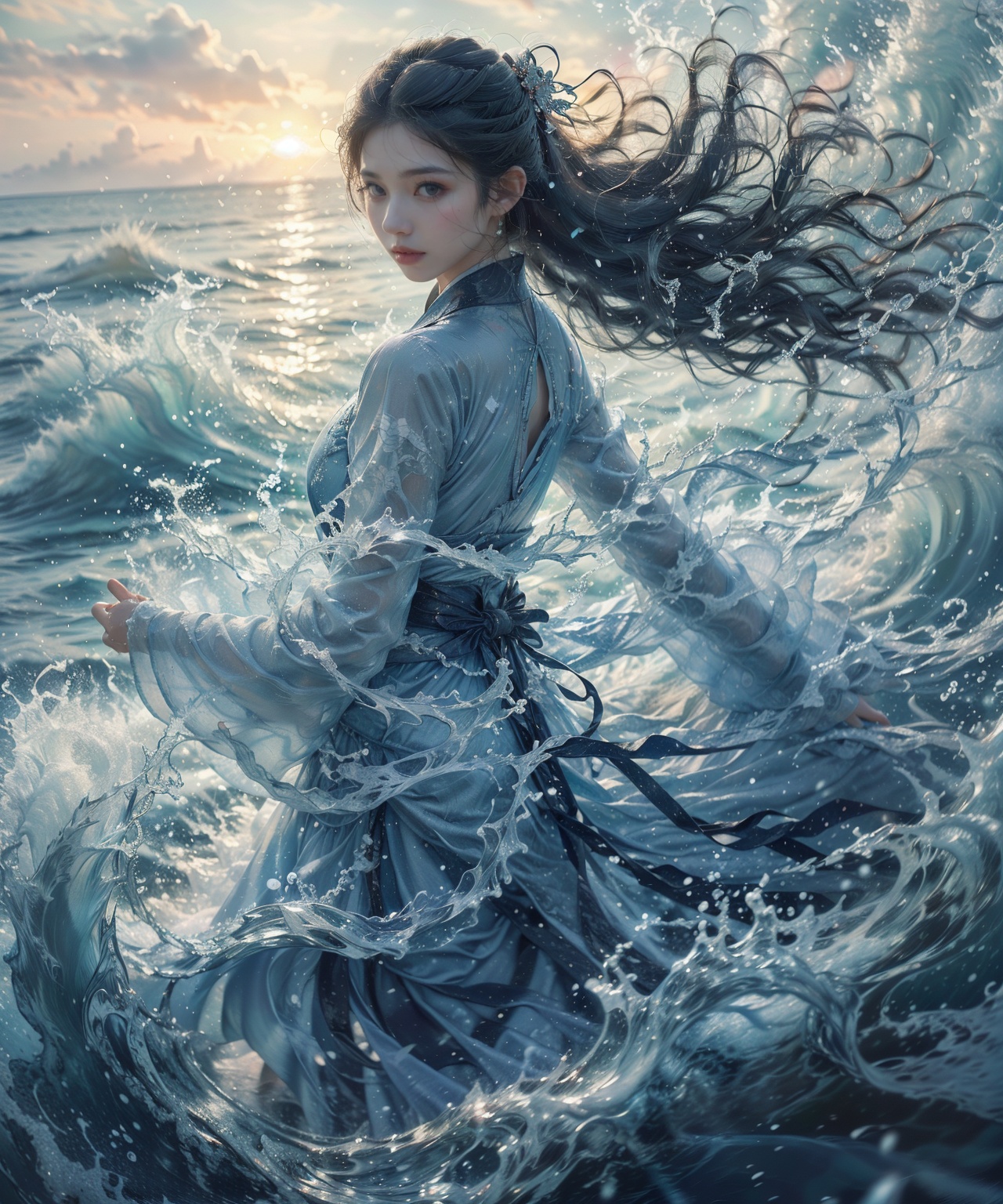 haifeisi,  1girl,  long hair on Tensor.Art