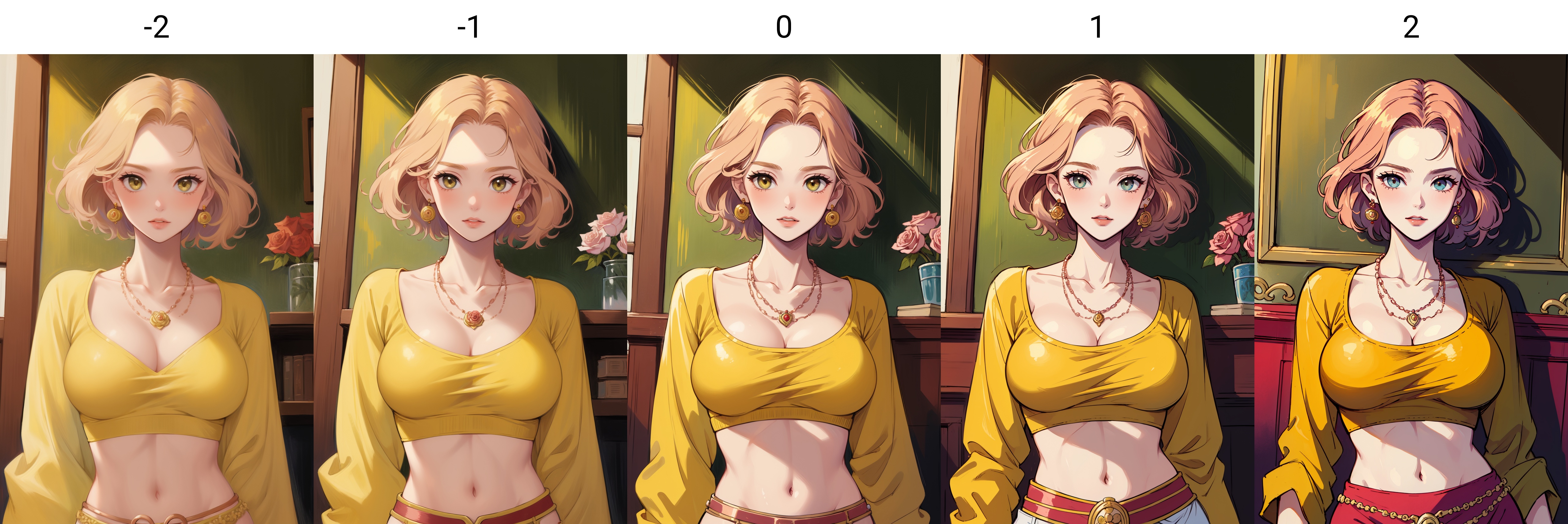 lady,  large breast,  earrings on Tensor.Art