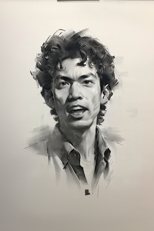 ((masterpiece)), best quality, perfect anatomy,8K wallpaper, portrait, 1boy, collared shirt, short hair, curly hair, half body, looking to the side, open mouth, Asian, 