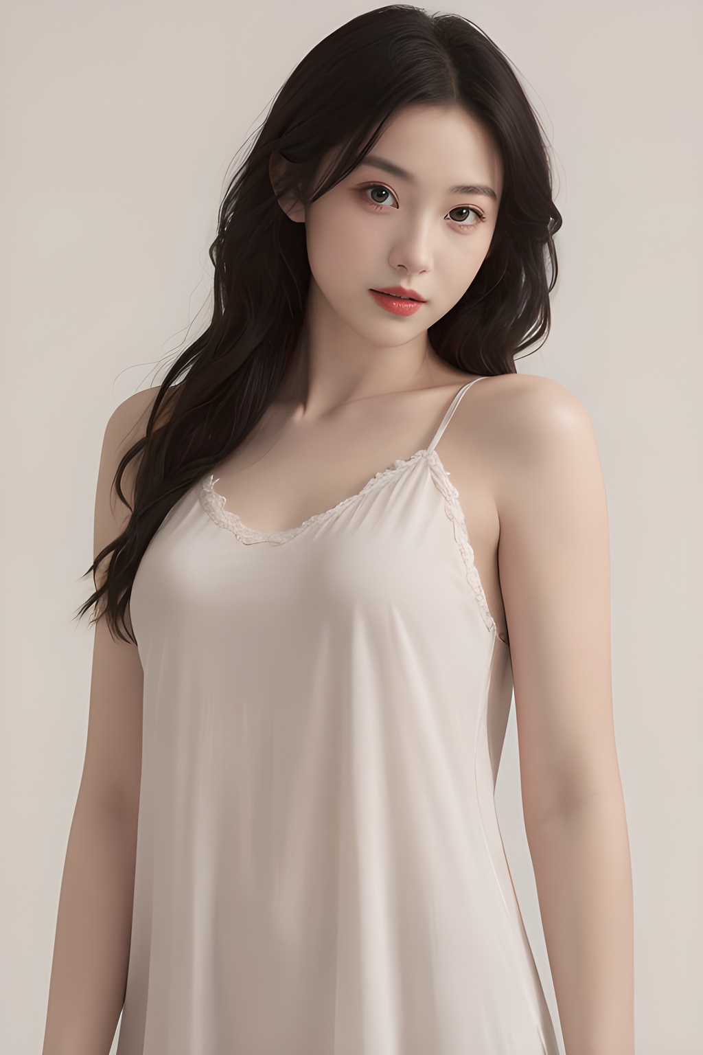 <lora:0807_10:0.7>,simple background,nightgown,, 1girl,realistic,masterpiece, best quality, photorealistic, HDR,detail