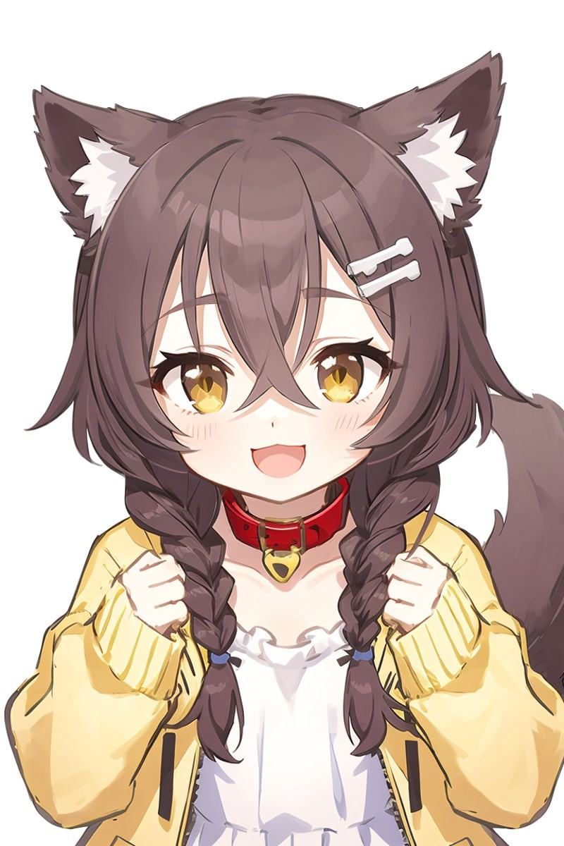 inugami korone,  bone hair ornament,  no humans on Tensor.Art