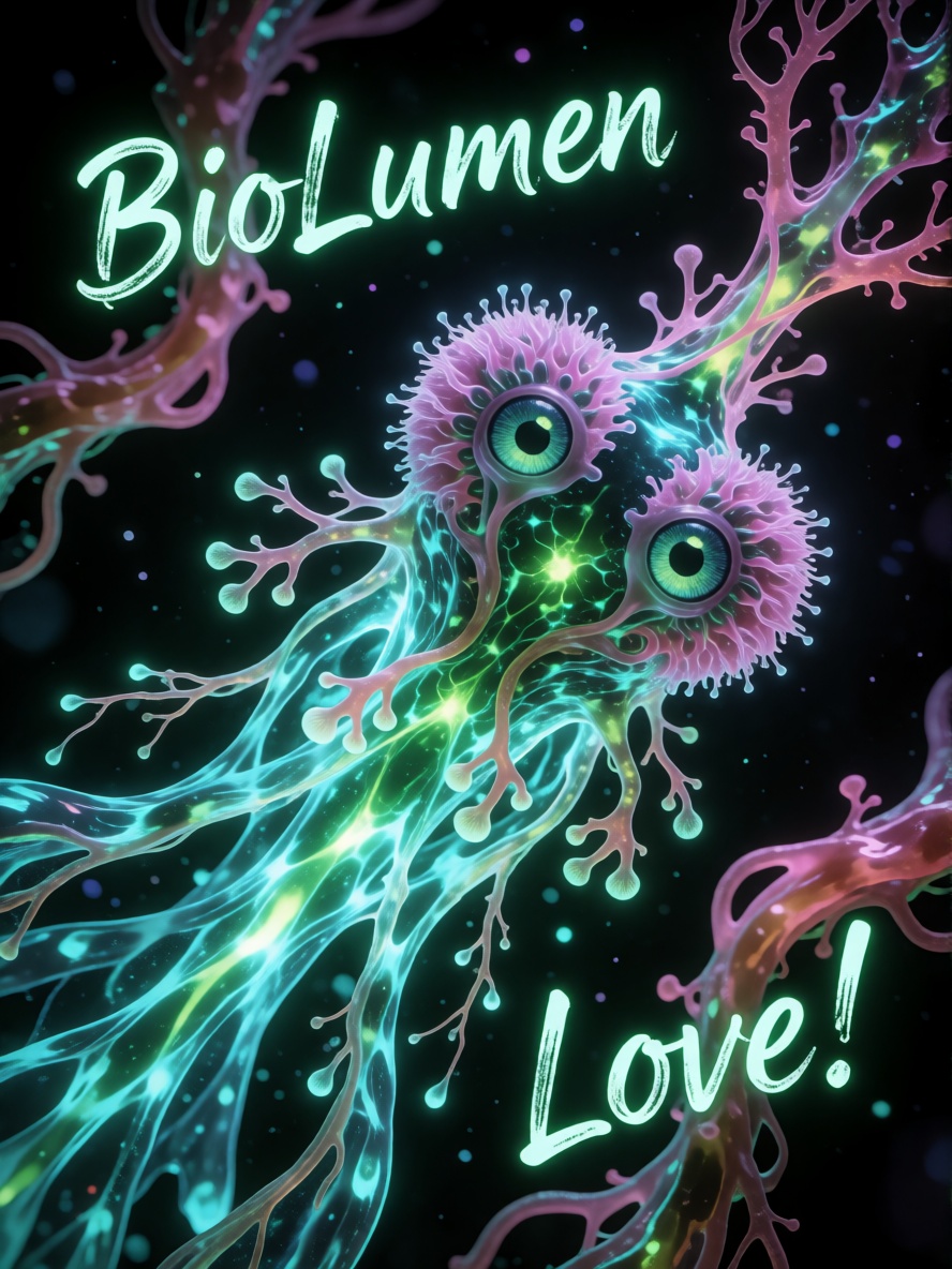 tic_biolum_jungle,  tic_biolum_jungle,  organic neuron receptor flying on an angle through deep space on Tensor.Art