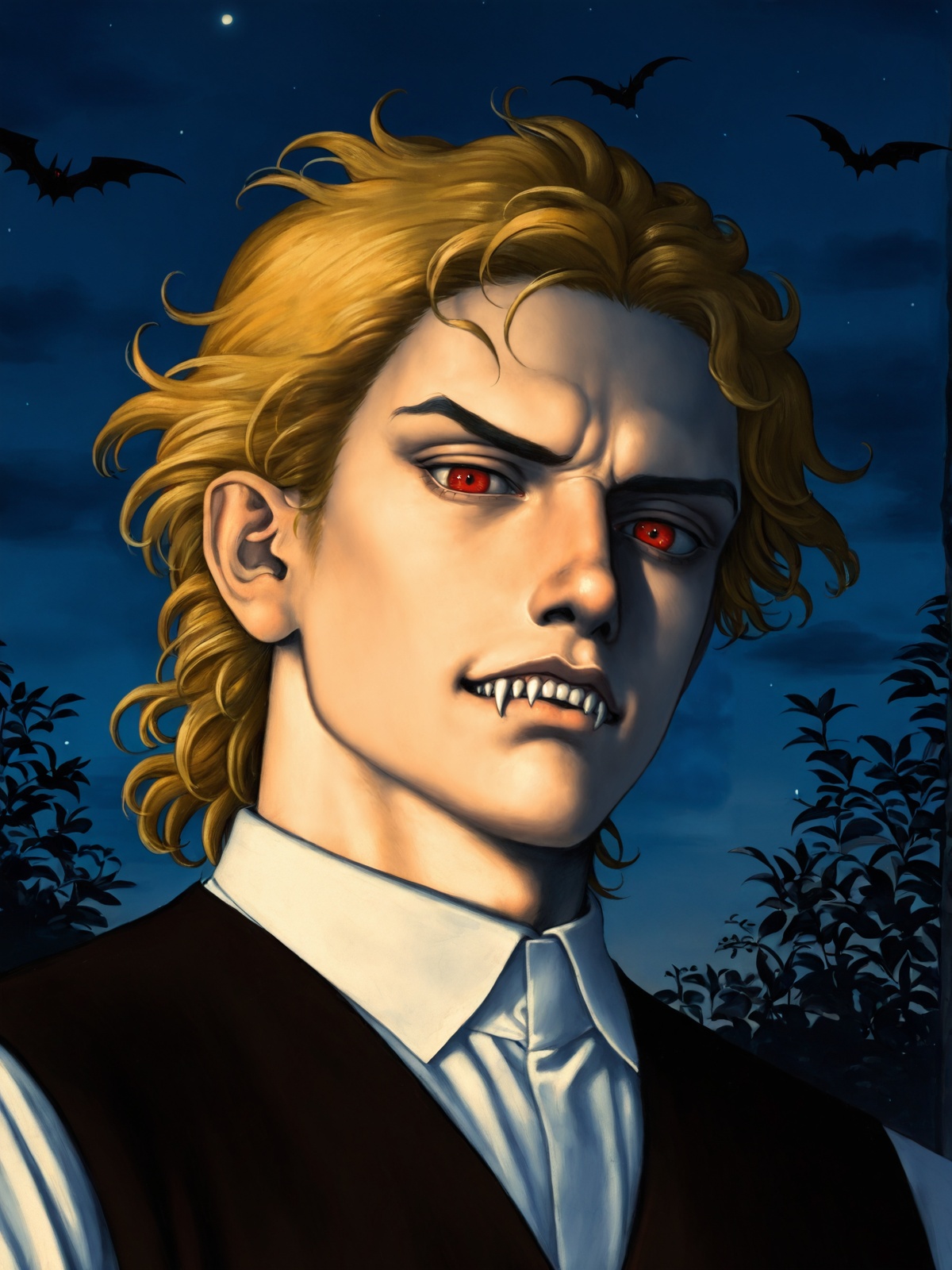 1boy,  dio brando,  upper body on Tensor.Art