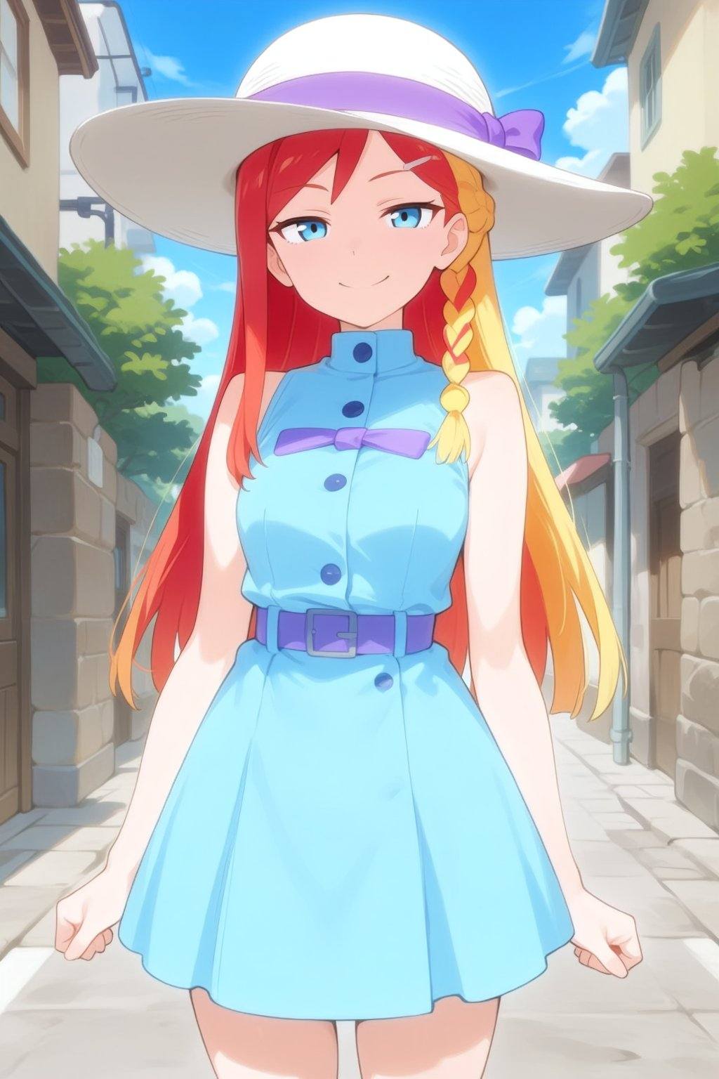 a young,  appearing to be in her late teens or early twenties,  a faint smile on Tensor.Art