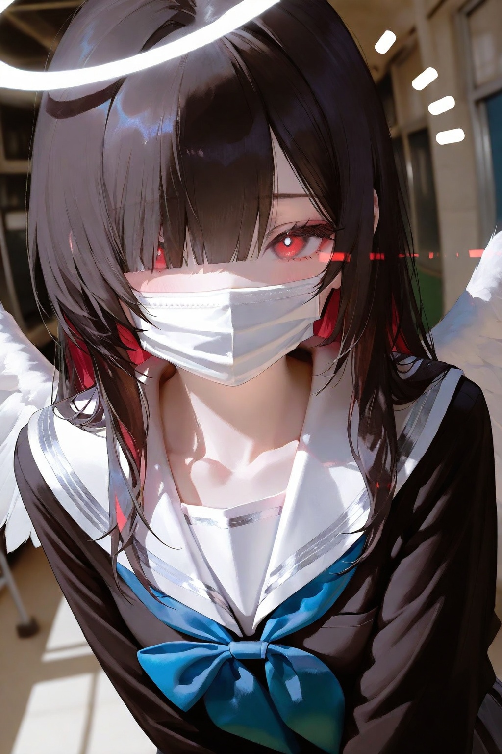 1girl,  mouth mask,  mask on Tensor.Art
