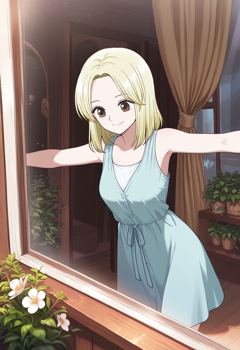 kaya,  1girl,  blonde hair on Tensor.Art