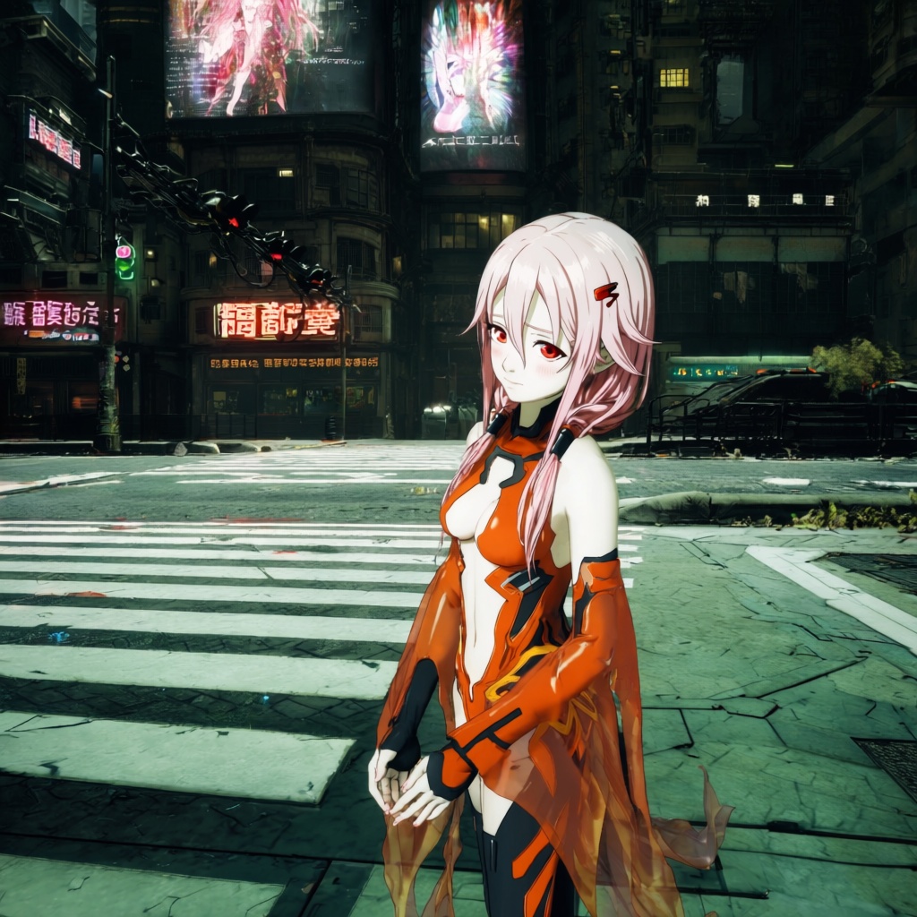 yuzuriha inori,  guilty crown,  1girl on Tensor.Art