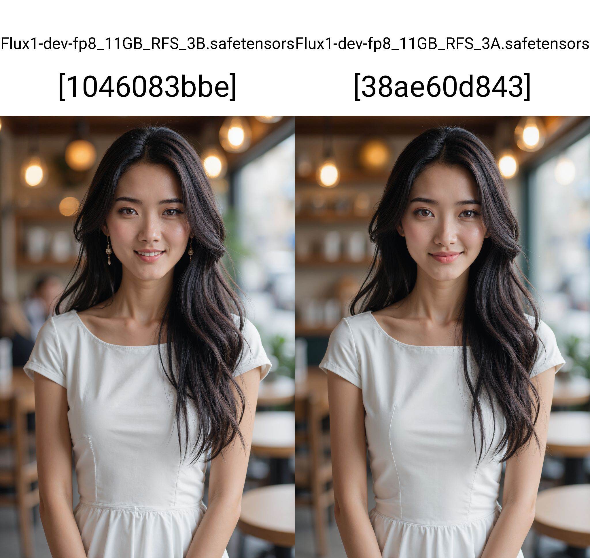 This is a beautiful photograph of a woman,  black hair cascading over her shoulders. She is wearing a white boatneck dress...