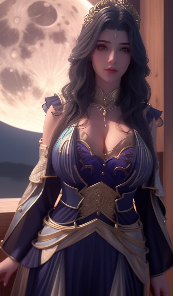 <lora:642-DA-完美世界-龙女:0.8>(,1girl, ,best quality, ),looking at viewer,masterpiece, (( , )),, realistic,science fiction,mole, ultra realistic 8k cg, moonlight,full moon,  rose,(cleavage), (),