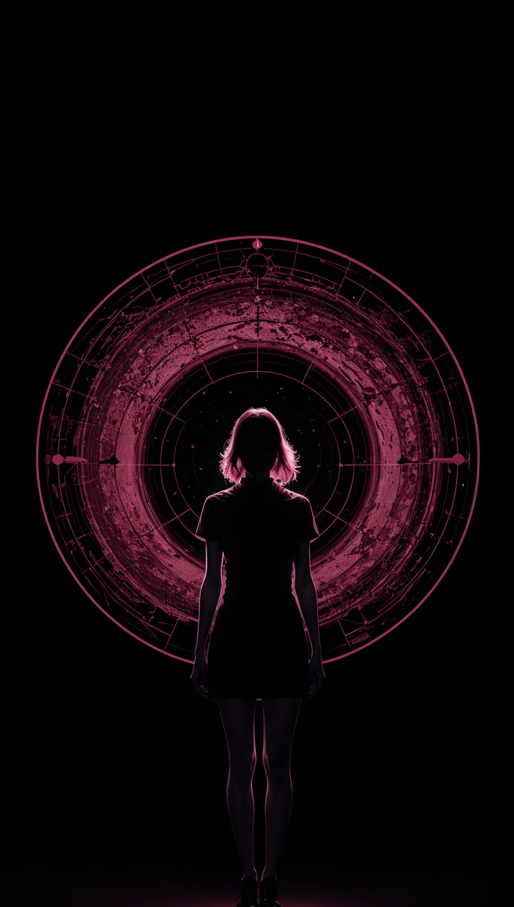 1girl,  dark background,  blacklight on Tensor.Art