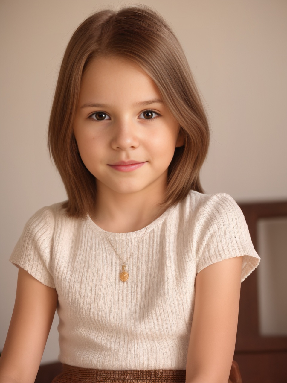Little 9 years old girl,  flat chest,  petite childish body on Tensor.Art