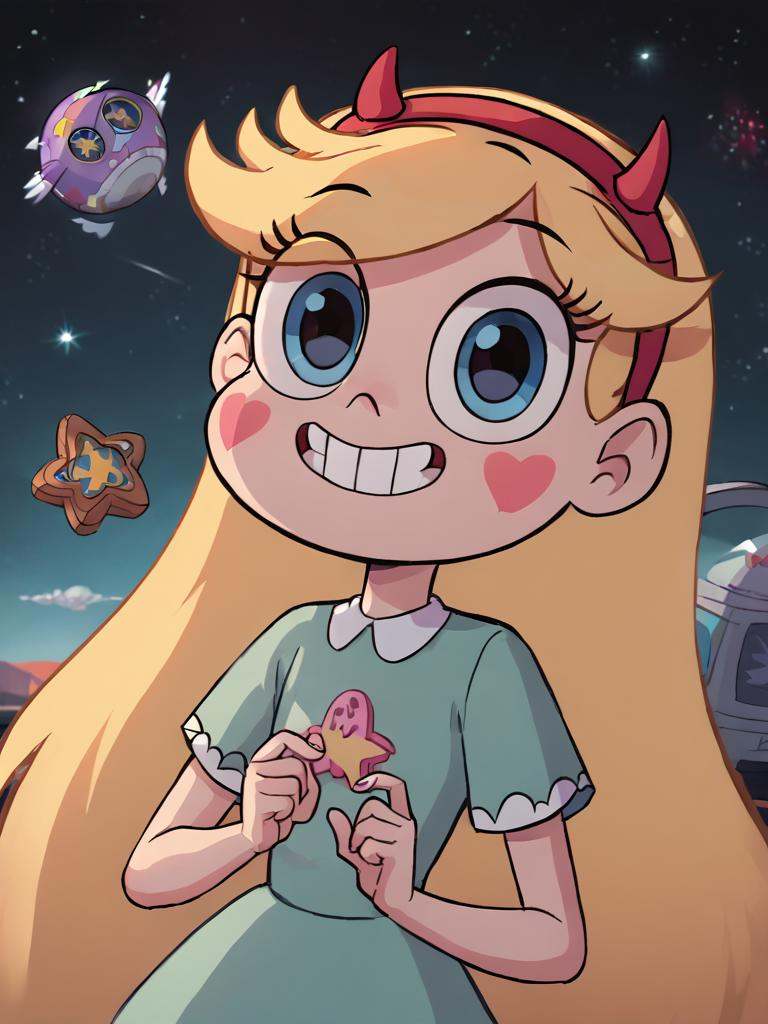 starbutterfly,  1girl,  blonde hair on Tensor.Art
