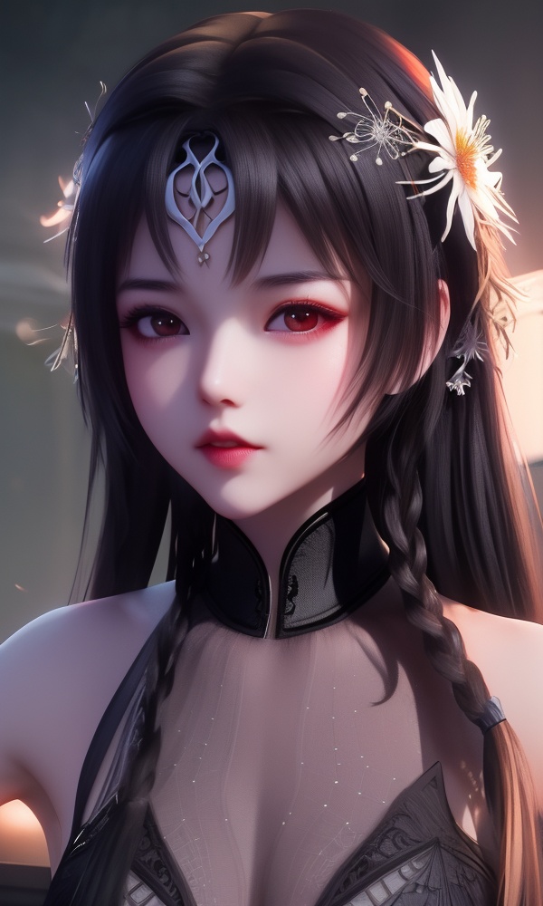 (,1girl, ,best quality, ),looking at viewer, <lora:406-DA-太一剑仙传-钟灵秀:0.8> ,,ultra detailed background,ultra detailed background,ultra realistic 8k cg, ,masterpiece, (( , )),ultra realistic 8k cg, ,      ,spider lily,full moon (()), (),