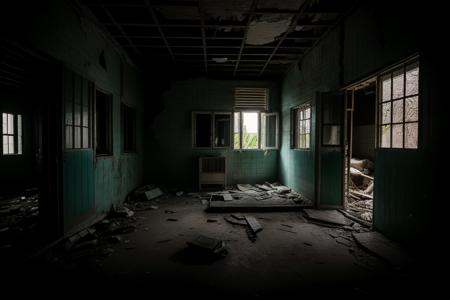 no humans,indoors,<lora:nighttime_v1:1.2>,<lora:detail_slider_v4:3>,<lora:abandoned hospital_v1:0.5>,(red-panic-button-positive:1.2),night,dark,moonlight,ruanyi060,tile floor,tile wall,((white_tile wall)),((rusty bed)),broken walls,((no lights)),, best quality,masterpiece,high quality,real,realistic,super detailed,full detail,8K,