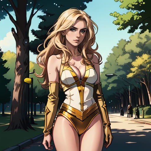 Comic drawing of upper body,  young pretty girl,  sexy on Tensor.Art