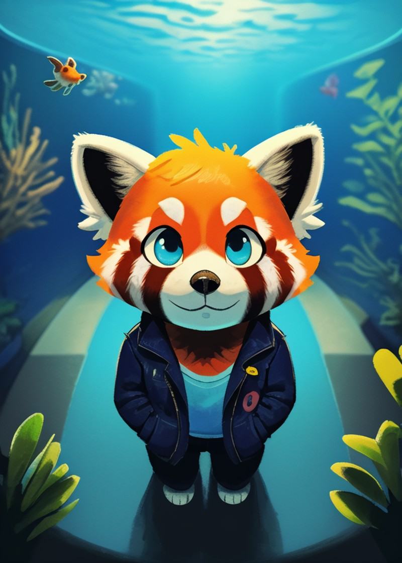 (by Velveteksotica,  by Pipilotti Rist),  chibi feral on Tensor.Art