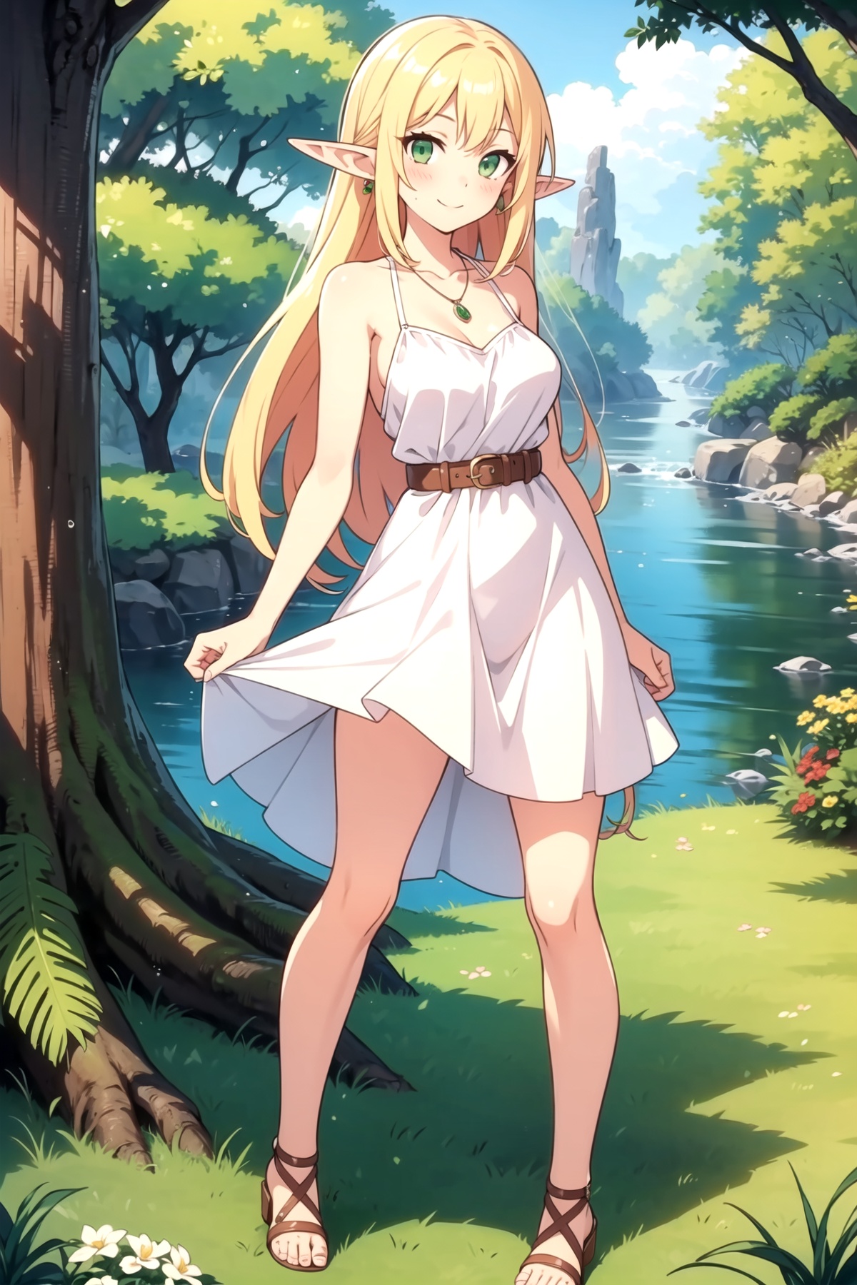 1girl,  pointy ears,  elf on Tensor.Art