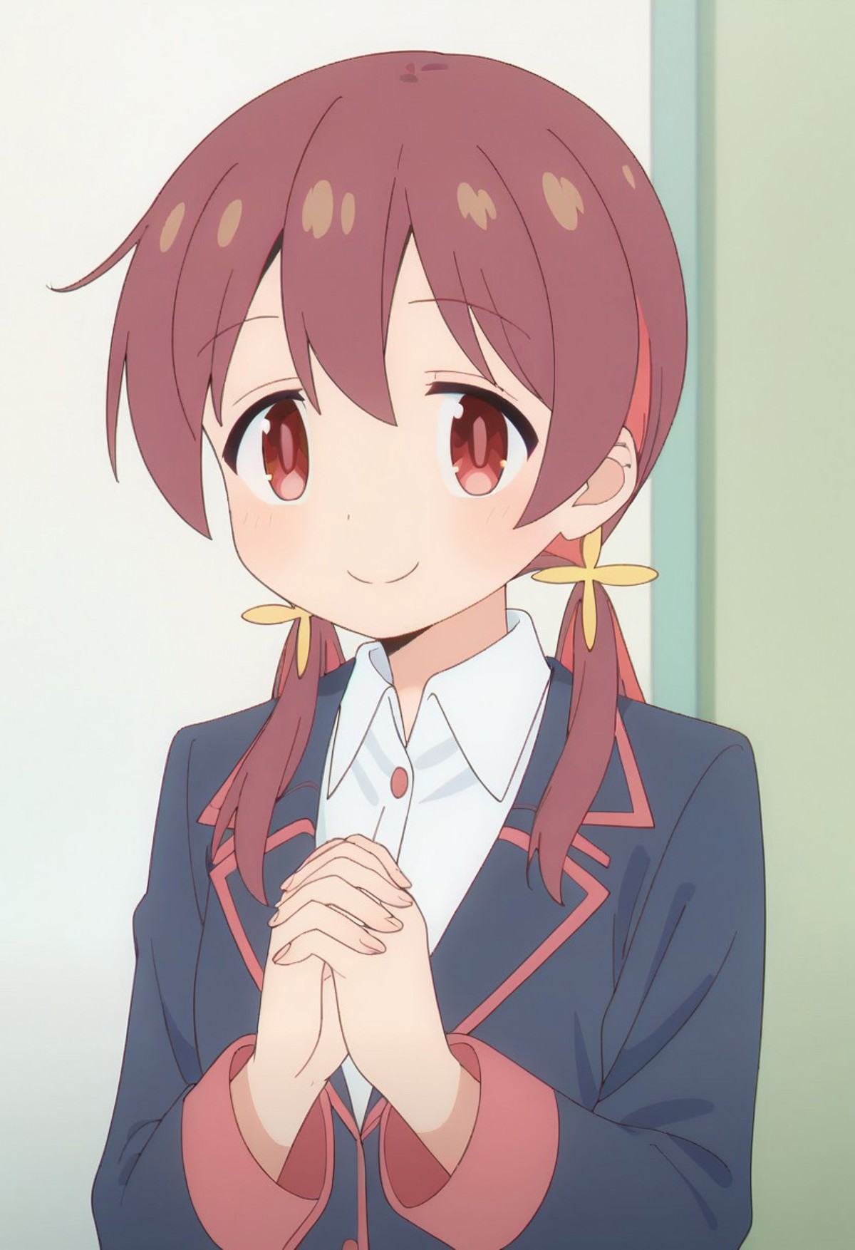 murosaki miyo,  maroon hair,  red eyes on Tensor.Art