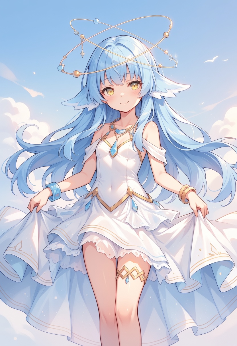 1girl,  xukun,  white dress on Tensor.Art