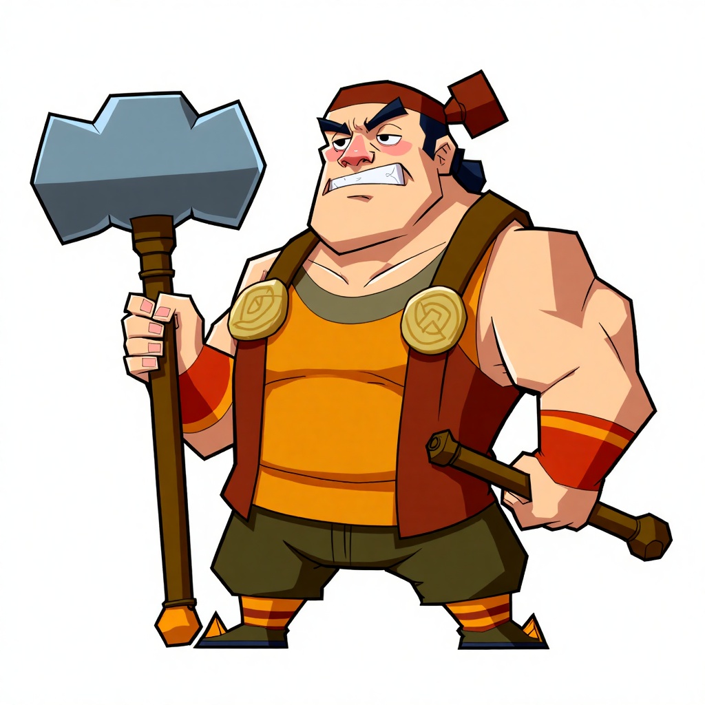 GFQJ,GFQJ,a cartoon image of a man with a hammer in his hand,dofus,zhongli from genshin impact,goron brute,male barbarian,appa from the last airbender,keqing from genshin impact,concept art of a monk,animated film kubo,barbarian,avatar aang,barbarian class,stylized character,tai warlord,game character,am a naranbaatar ganbold,Gong Kai,gunshu,goro,official character art,pick wu,Ma Quan,muscular character,hayao,a character based on a haggis,zaun,Wu Bin,nanquan,atla,smart tai warlord,fire giant,Tooth Wu,body building blacksmith,