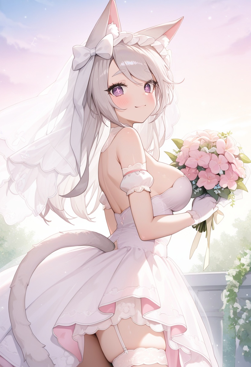P7PSP-GFL,  medium breasts,  cat tail on Tensor.Art