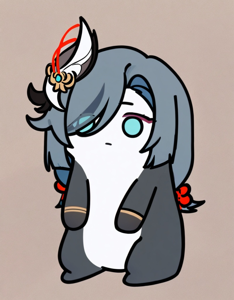 masterpiece, best quality, <lora:ponntaitachi-xl:1>,chibi,no humans, shenhe \(genshin impact\), 