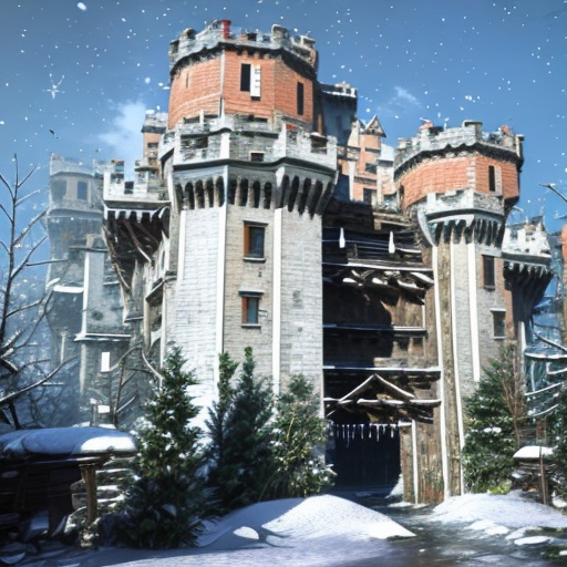城堡建筑 by 小小学徒 on Tensor.Art