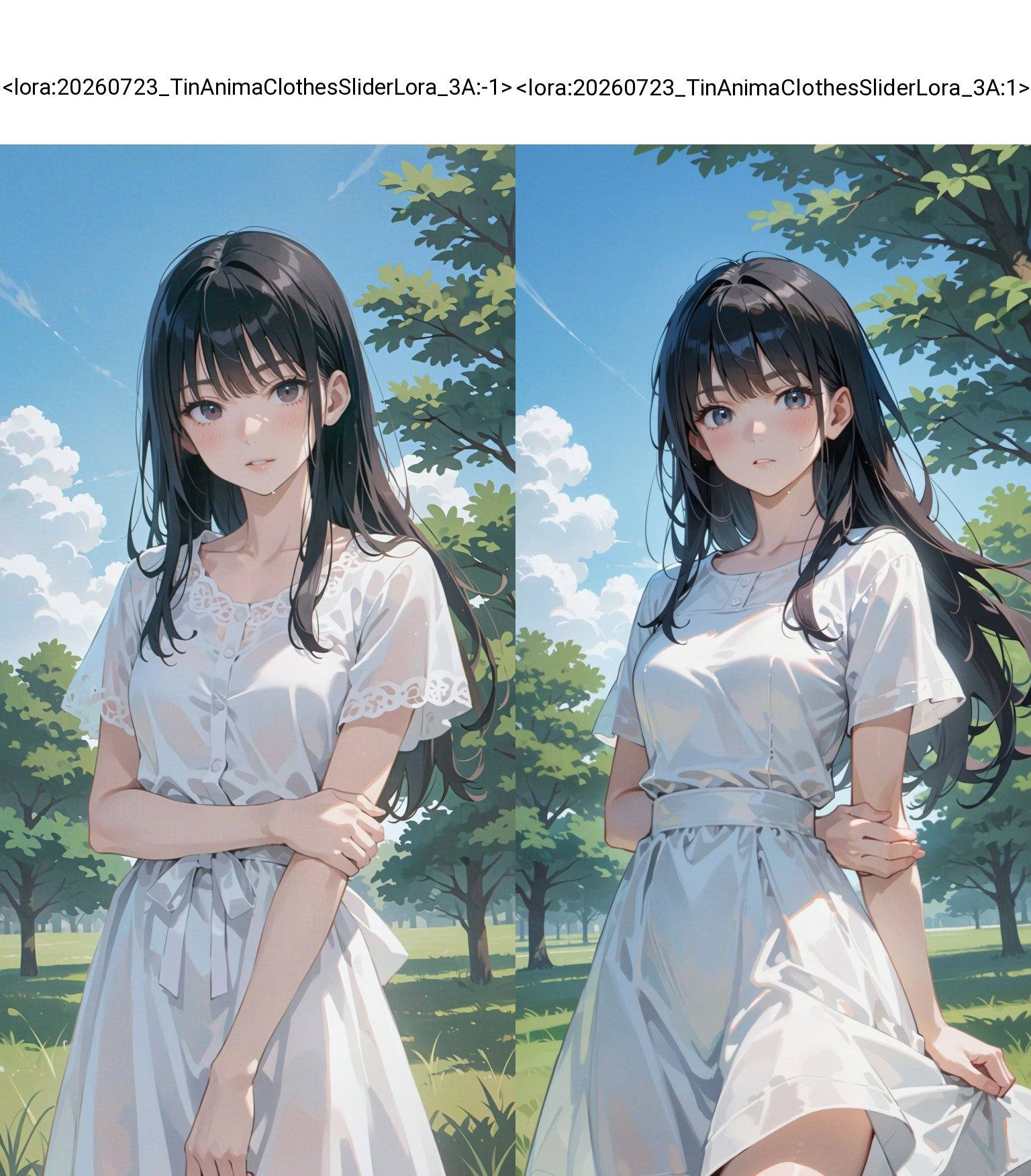 1girl,  outdoors,  tree on Tensor.Art