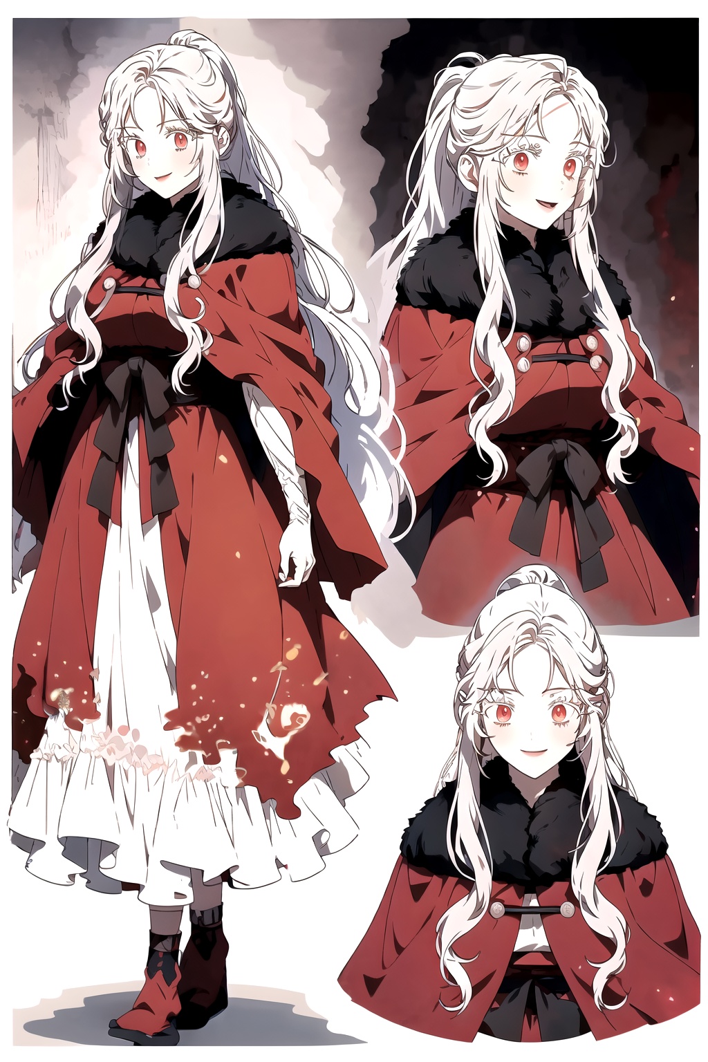 1girl,  solo,  red eyes on Tensor.Art
