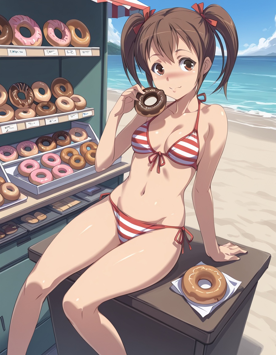 accstylebeach,  desk,  doughnuts on Tensor.Art