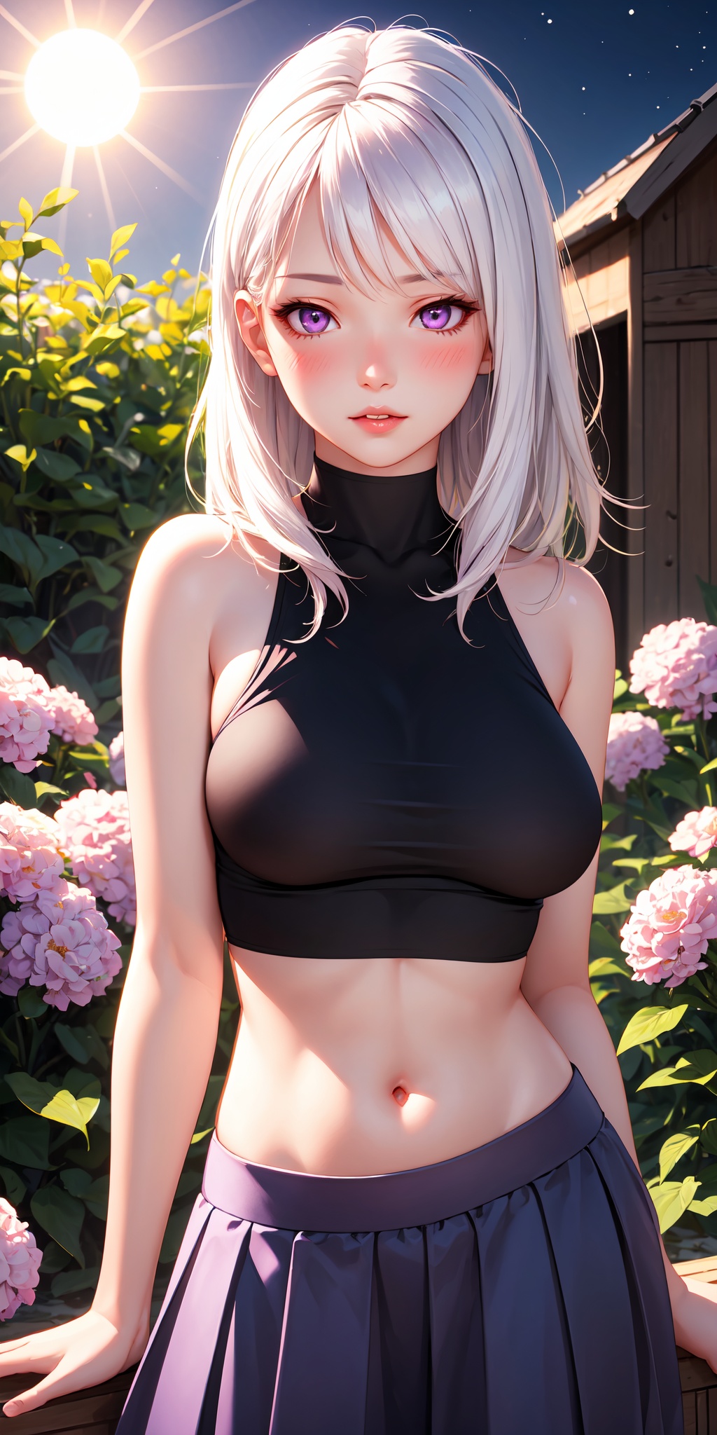 realistic,  1girl,  white hair on Tensor.Art