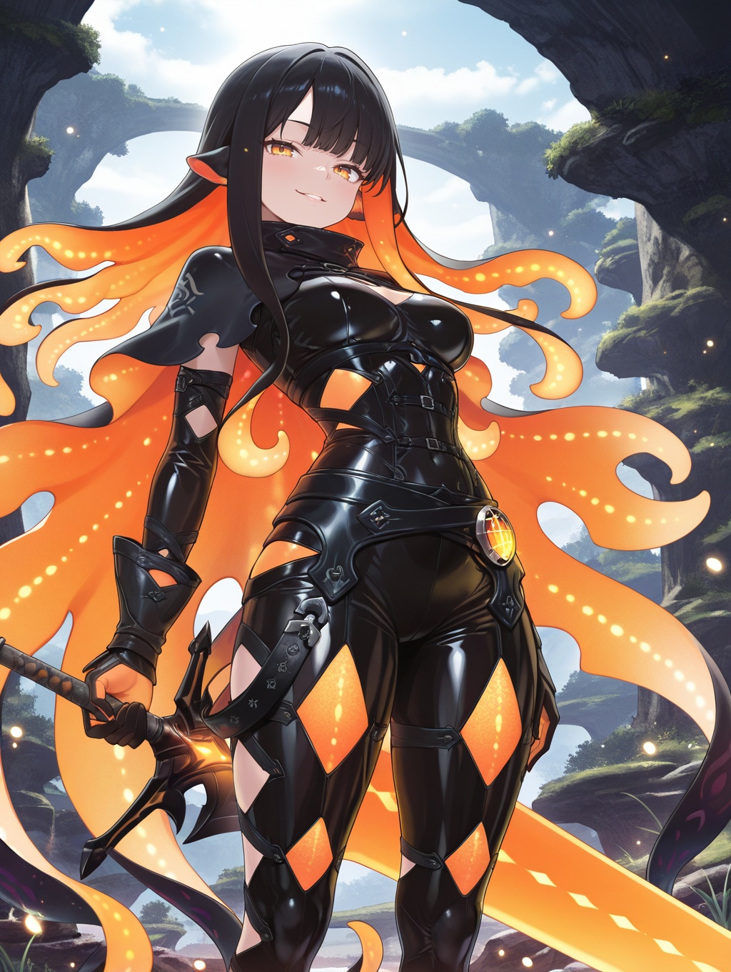 namielle armor,  1girl,  greatsword on Tensor.Art