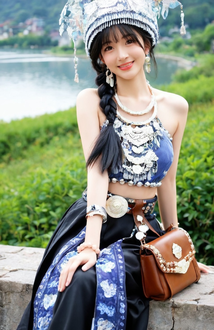 1girl,  solo,  jewelry on Tensor.Art
