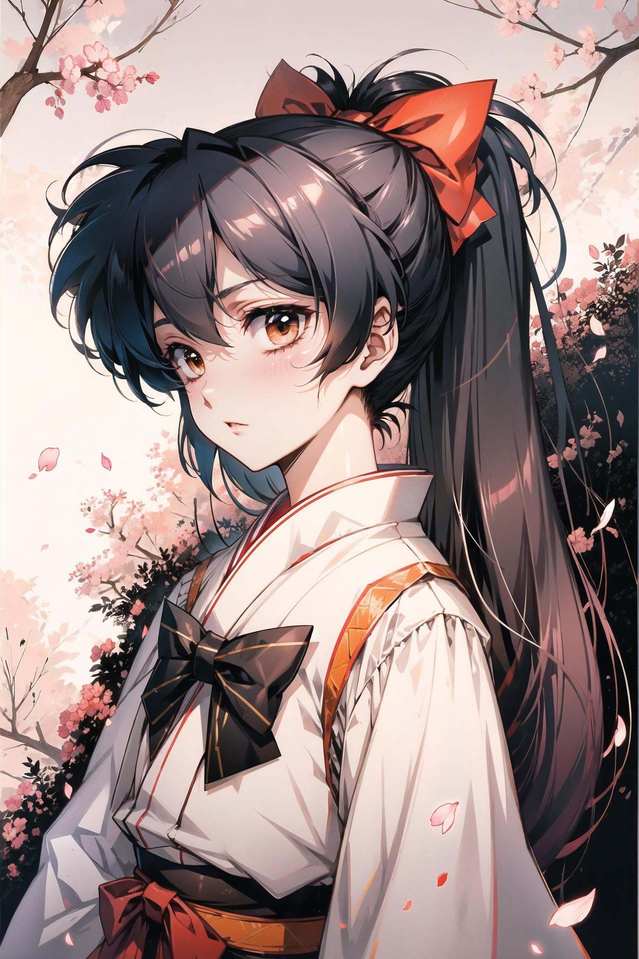 1girl,  solo,  bow on Tensor.Art