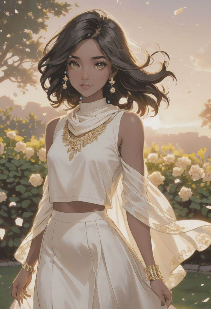 a beautiful (((black haired girl,  ))) very long messy hair,  beautiful detailed deep brown eyes on Tensor.Art
