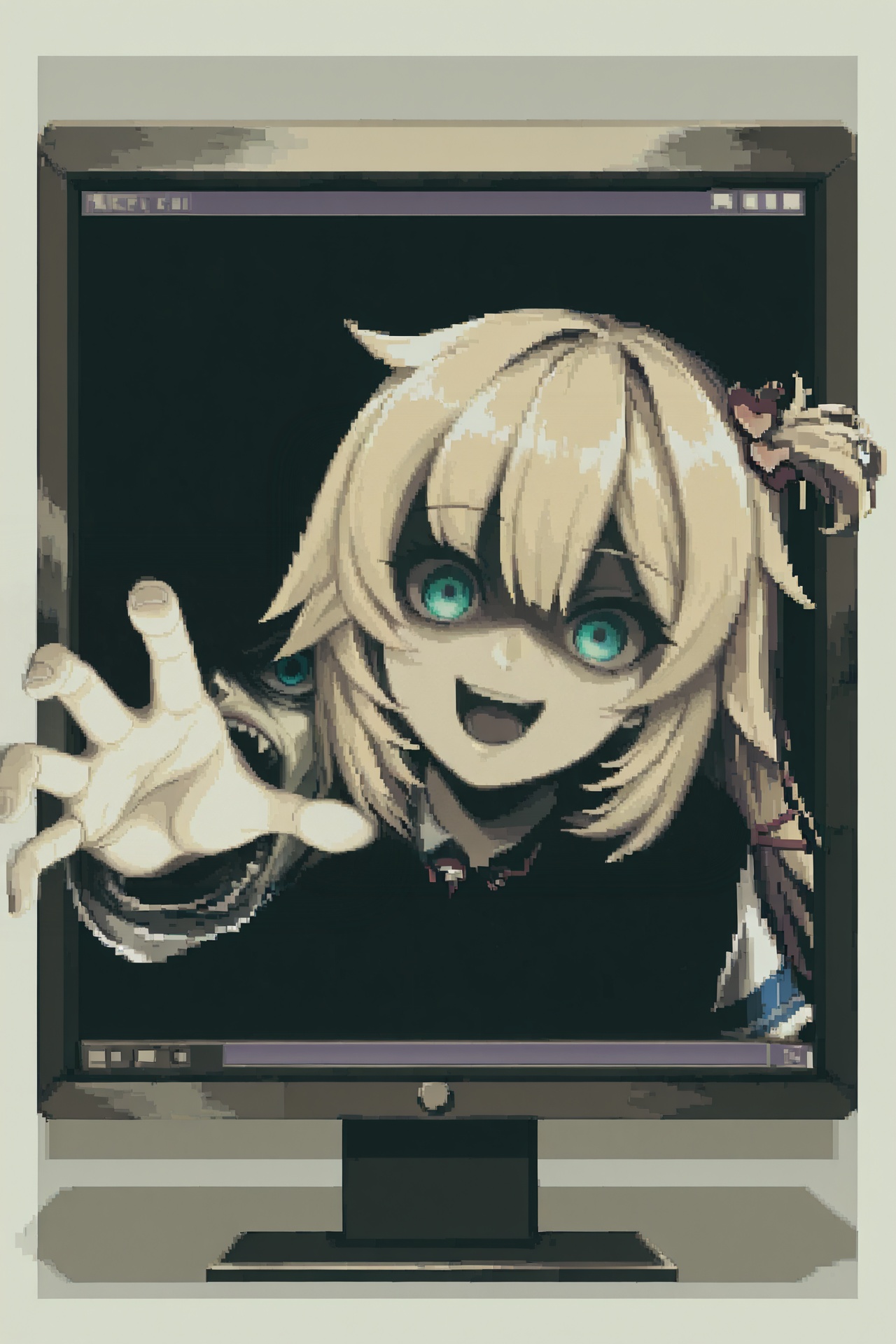 1girl,  fourth wall,  reaching towards viewer on Tensor.Art