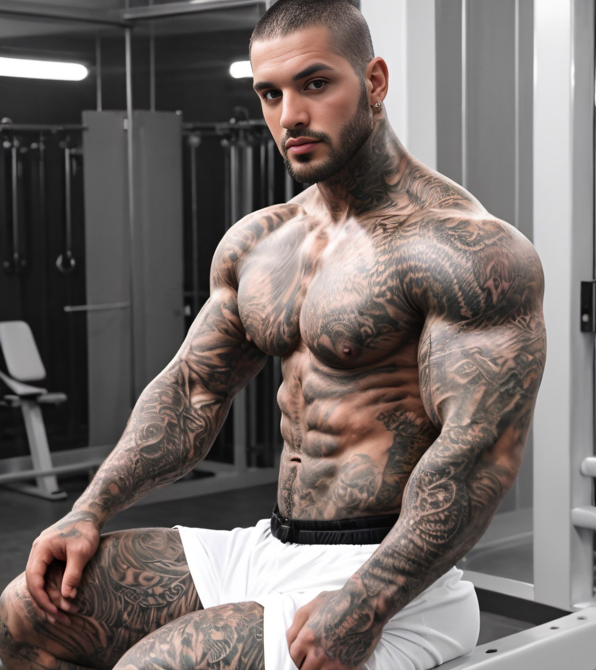 1male,  love,  body muscled on Tensor.Art