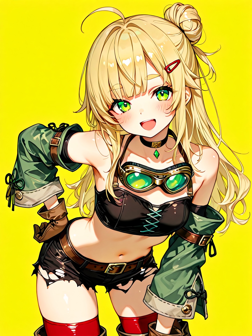 1girl,  solo,  green eyes on Tensor.Art
