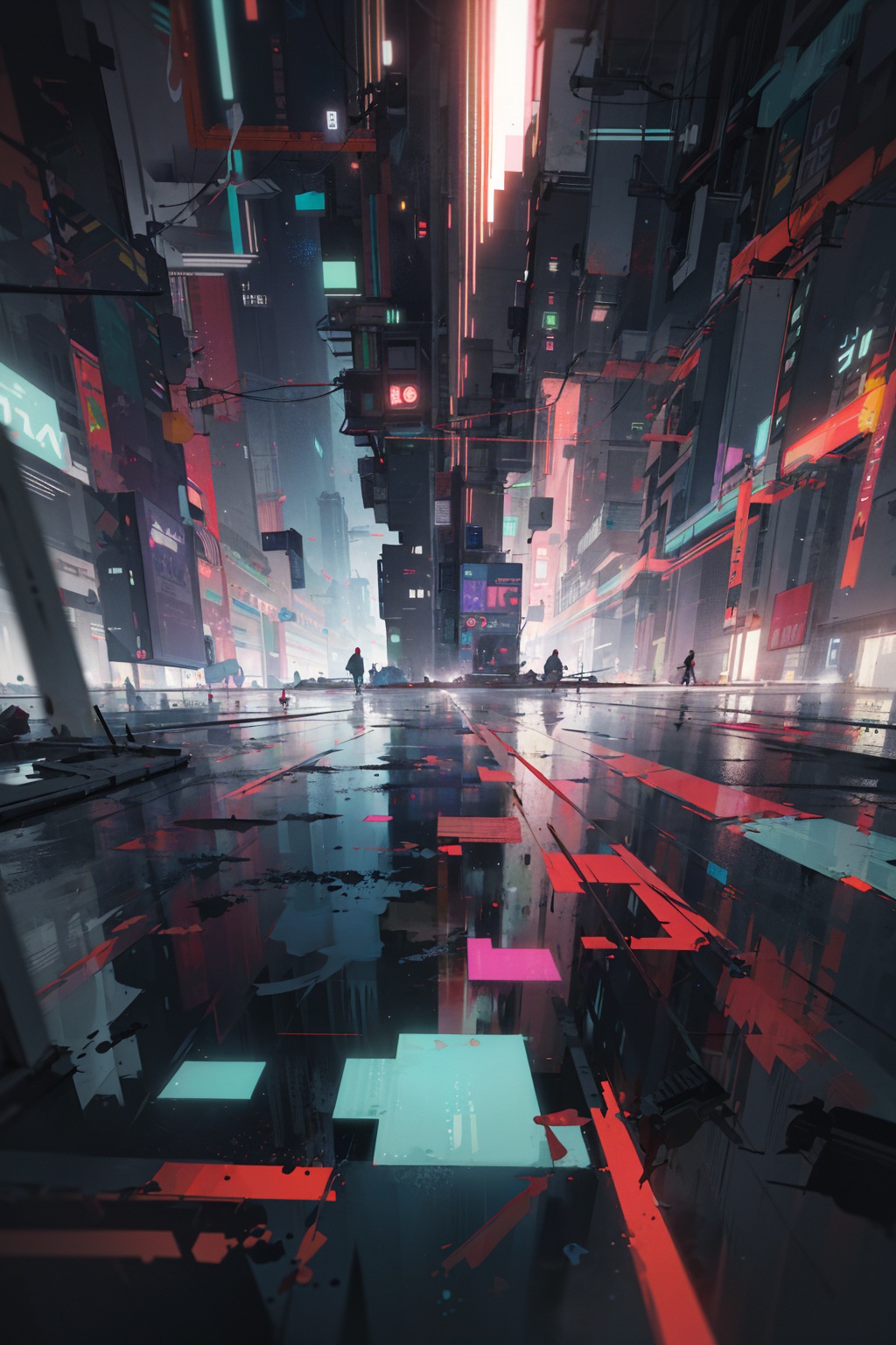 masterpiece,best quality,extremely detailed,colorful,(glitch art),(Abstract art),cinematic lighting,sharp focus,hdr,