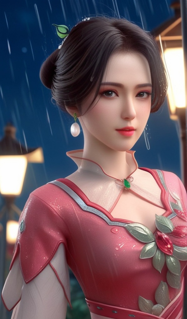<lora:703-DA-XL-少年歌行-墨花雪:0.8>(,1girl, ,best quality, ),looking at viewer, ,ultra detailed 8k cg, ultra detailed background,  ultra realistic 8k cg,          cinematic lighting, cinematic bloom, (( , )),,  , unreal, science fiction,  luxury, jewelry, diamond, pearl, gem, sapphire, ruby, emerald, intricate detail, delicate pattern, charming, alluring, seductive, erotic, enchanting, hair ornament, necklace, earrings, bracelet, armlet,halo,masterpiece, (( , )),,  ,cherry blossoms,(((, night,night sky,lamppost,  ultra high res, (photorealistic:1.4), raw photo, 1girl, , rain, sweat, ,wet, )))(( , ))   (cleavage), (),